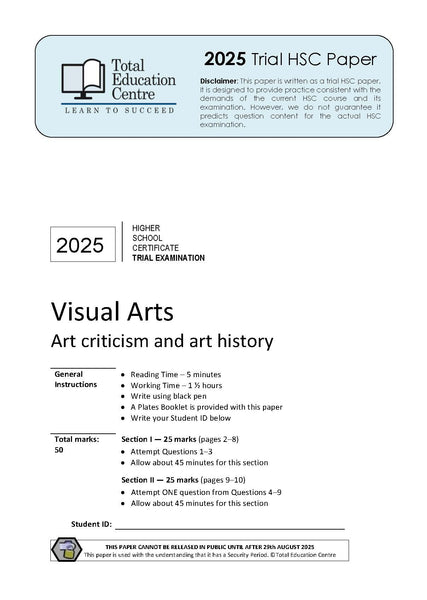 2025 Trial HSC Visual Arts
