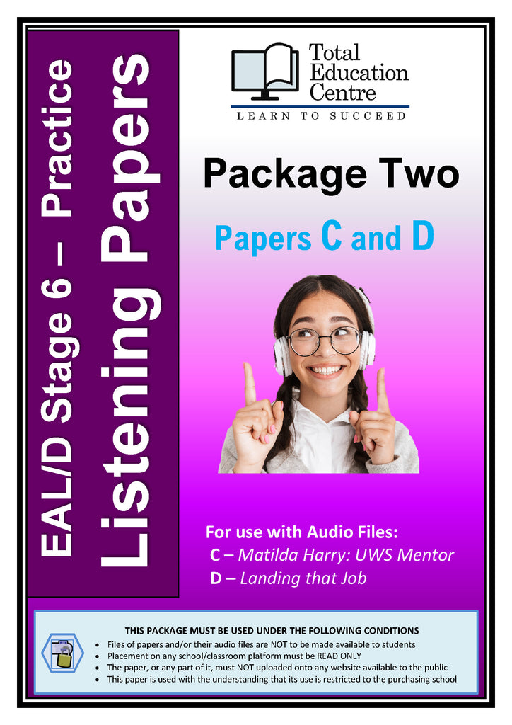 Practice EAL/D Listening Tasks - Package 2