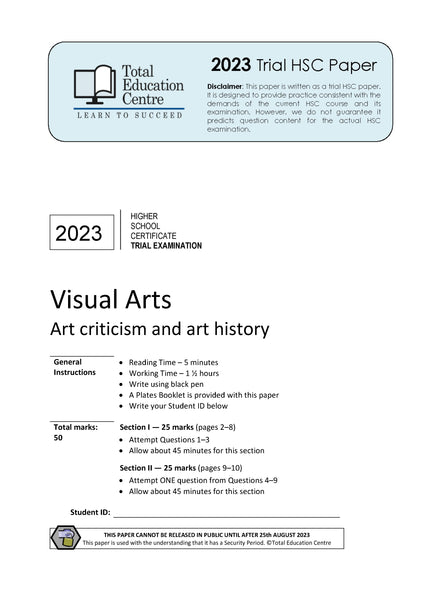 2023 Trial HSC Visual Arts