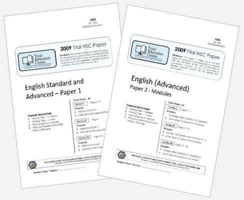 2009 Trial B HSC English Advanced Papers 1 & 2
