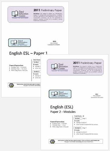 2011 Trial Preliminary ESL - Papers 1 and 2