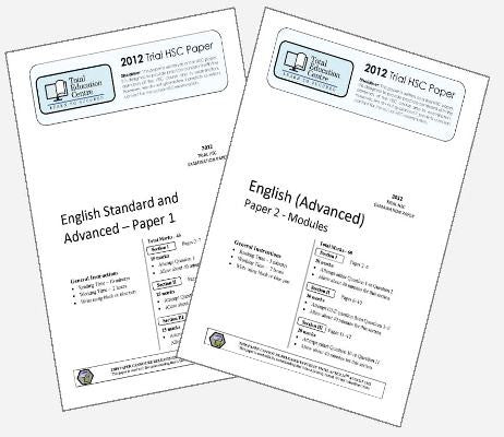 2012 Trial HSC English Advanced Papers 1 & 2