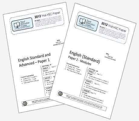 2012 Trial HSC English Standard Papers 1 & 2