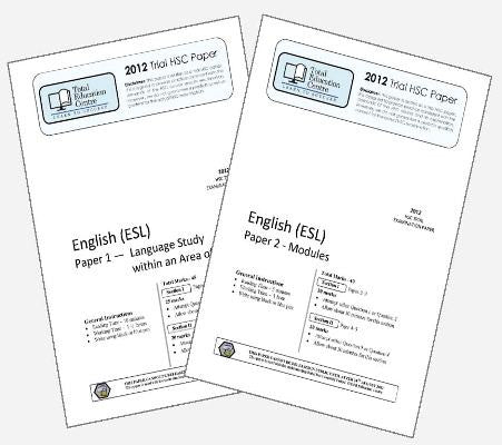 2012 Trial HSC English ESL P1&2