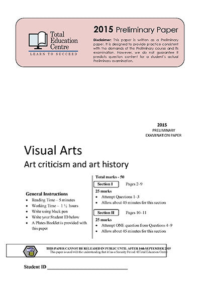 2015 Trial Preliminary (Yr 11) Visual Arts