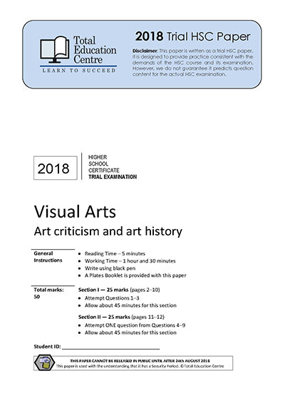 2018 Trial HSC Visual Arts