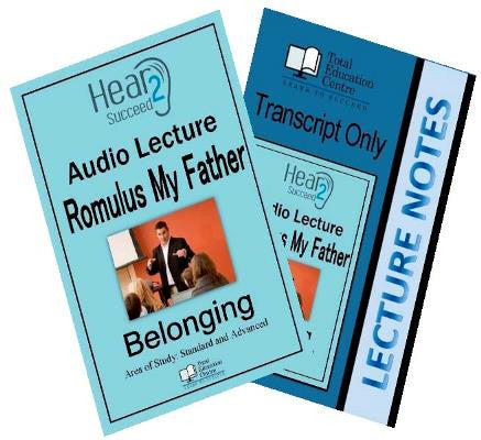 Hear2Succeed English Belonging Romulus My Father Notes and Audio lecture
