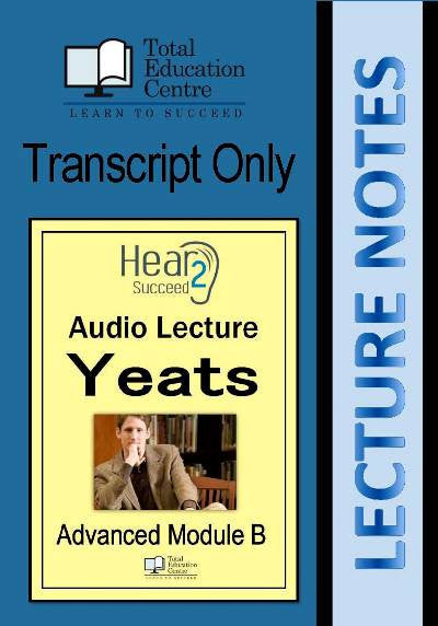 Hear2Succeed English Advanced Yeats Notes
