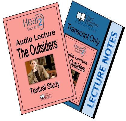 Hear2Succeed English The Outsiders Notes and Audio lecture