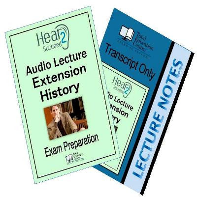 Hear2Succeed Extension History Exam Preparation Package