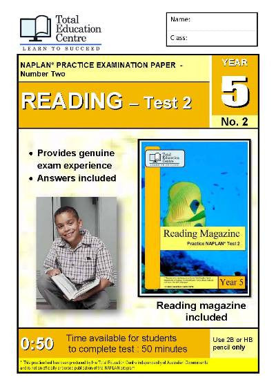 Year 5 NAPLAN Reading Test 2